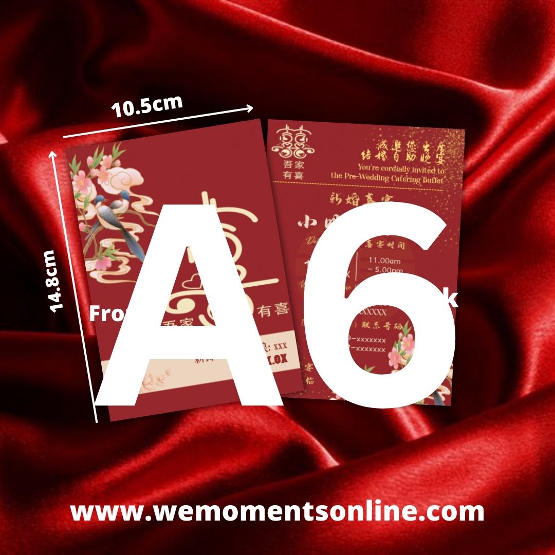 A6 Size Printing 14.8 cm X10.5 cm