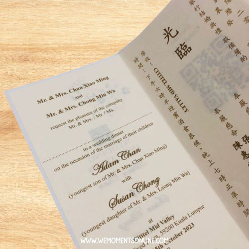 Oriental glittery effect card - Image 3
