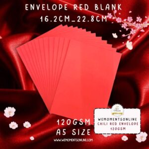 Envelope A5, [Chili Red] ,Size 16.2cm_22.8cm