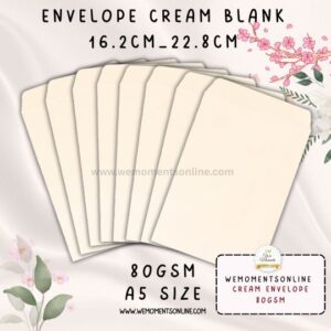 Envelope A5, [Cream] ,Size 16.2cm_22.8cm