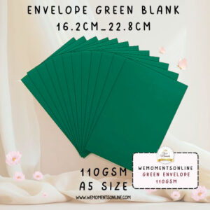 Envelope A5, [Green] ,Size 16.2cm_22.8cm