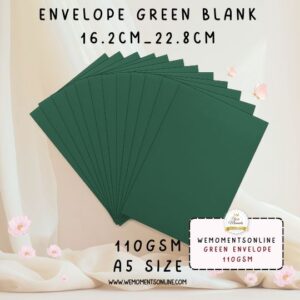 Envelope A5, [Green] ,Size 16.2cm_22.8cm