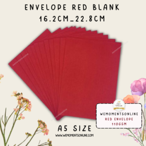 Envelope A5, [Red] ,Size 16.2cm_22.8cm